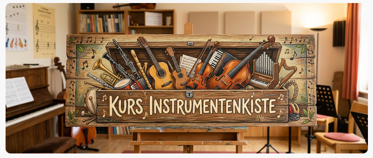 Schnupperstunde Kurs Instrumentenkiste Do. 24.9.2026 um 17.15 Uhr