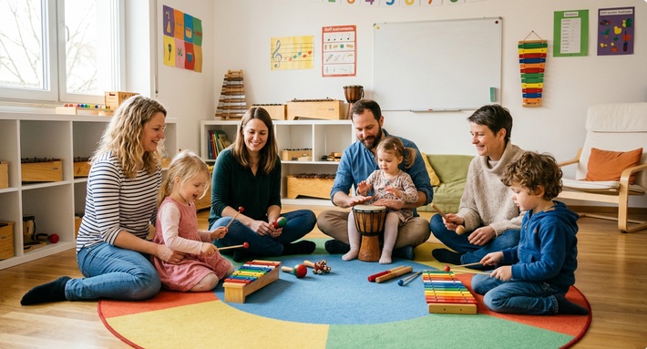 Kurs Musikalische Früherziehung in Dresden Weißig / Schnuppertag am Mi. 4.11.2026 um 16-16.45 Uhr